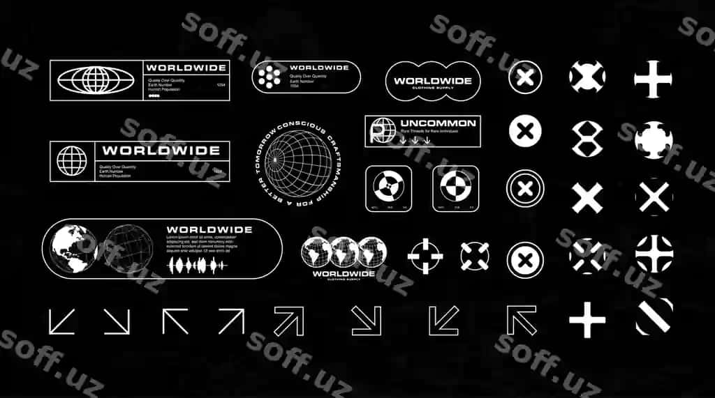 Futuristik UI dizayn elementlari | Futuristic ui design elements