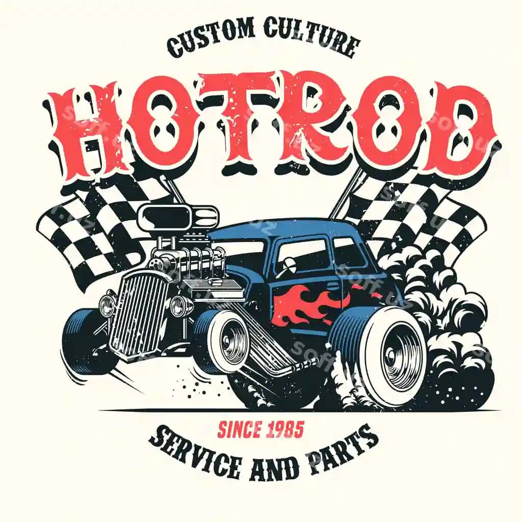 Hot rod mashina katta dvigatel bilan | Hot rod car with big engine