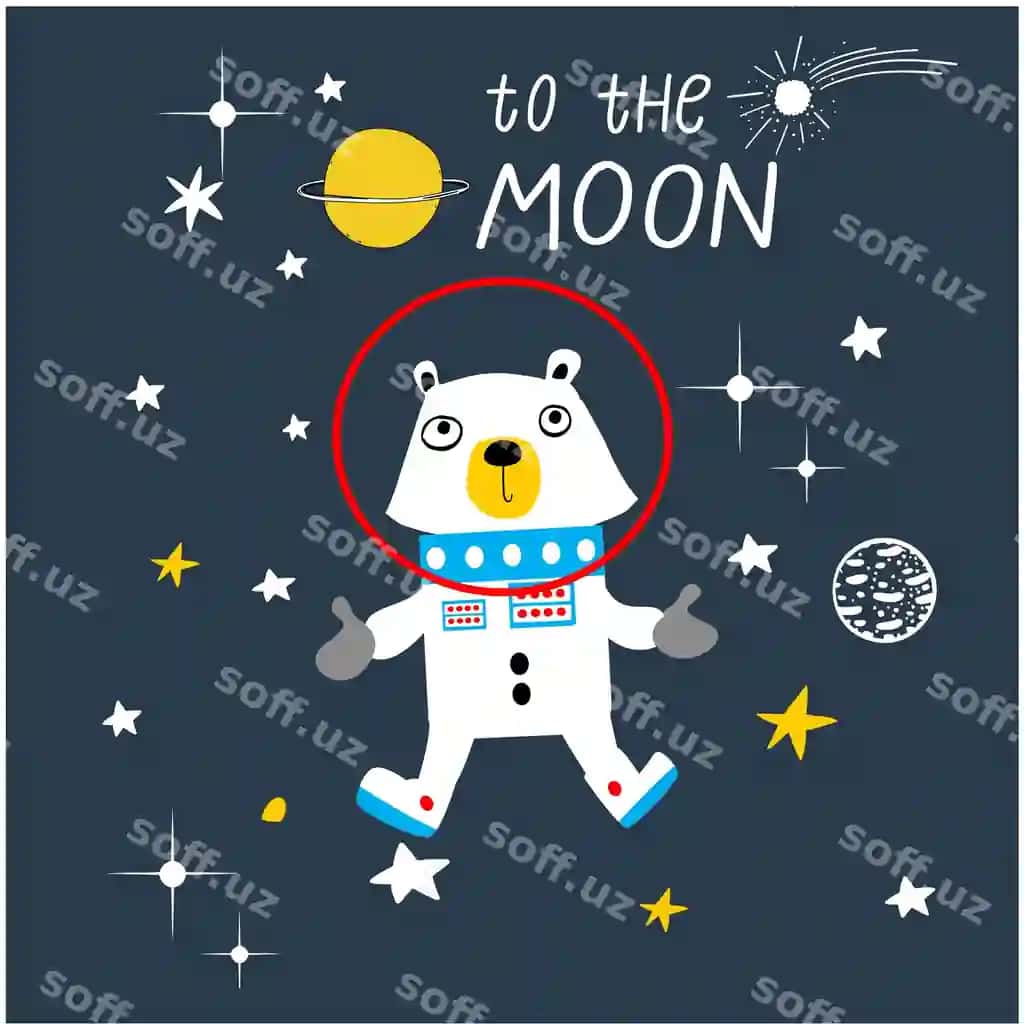 Komik astronaut hayvon multfilm vektori | Funny astronaut animal cartoon vector