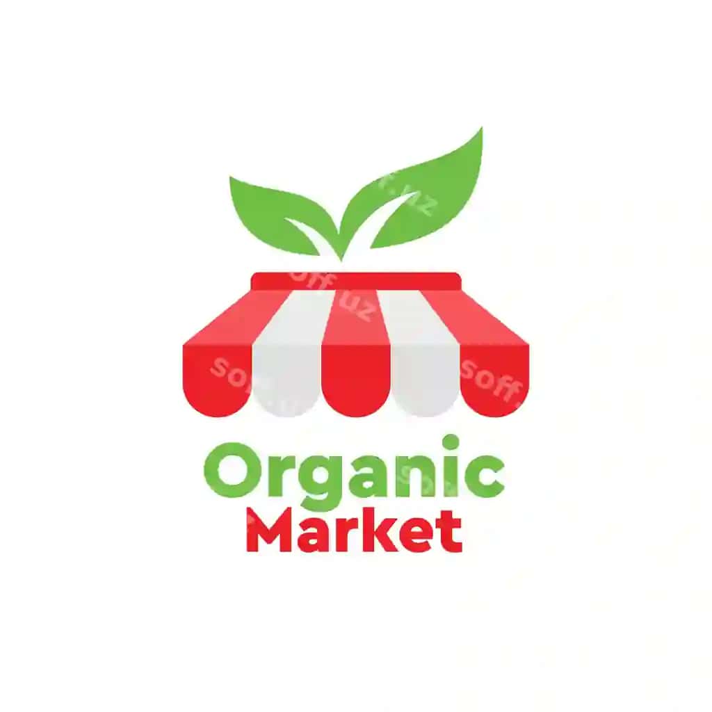 Organik bozor logotipi dizayni | Organic market logo design