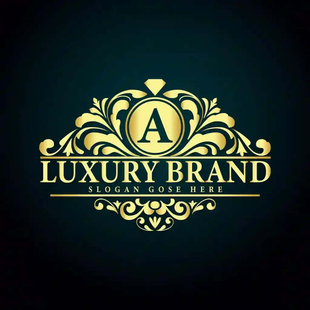 Hashamatli brend dizayni hashamatli xat kontseptsiyasi sizning qirollik brendingiz | Luxury brand design luxury letter concept your royal brand
