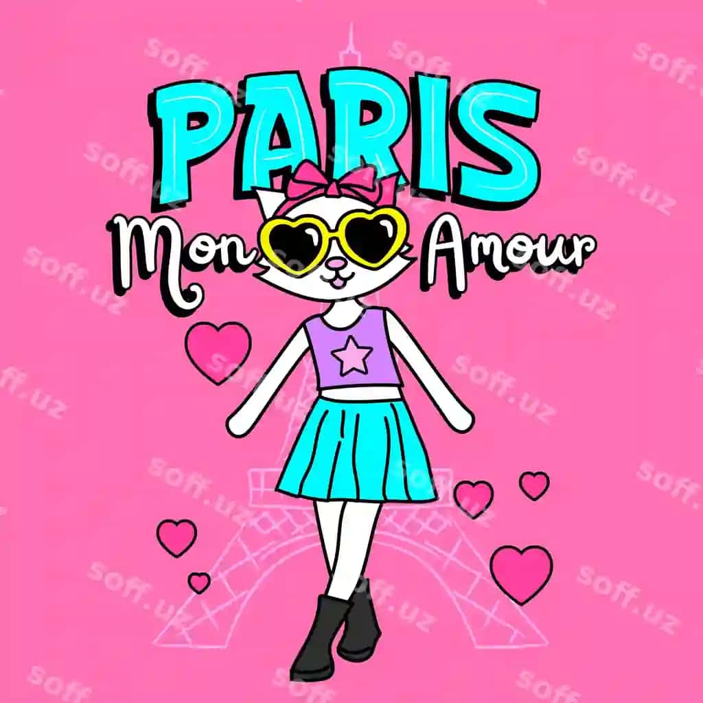 Parij mening sevglim fransuzcha moda bilan koquet kitty cat | Paris my love french with fashion coquette kitty cat