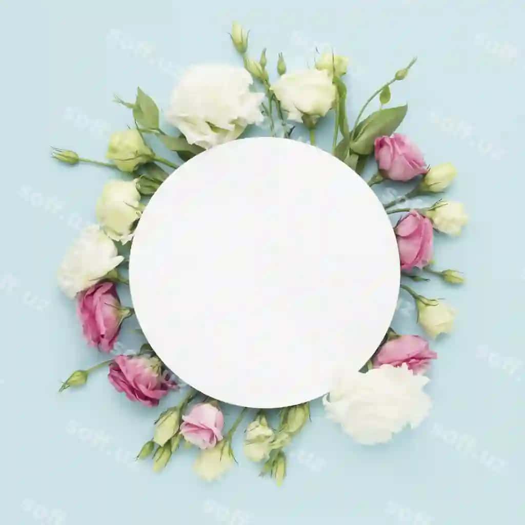 Go'zal gulli konseptsiya mock up | Beautiful floral concept mock up