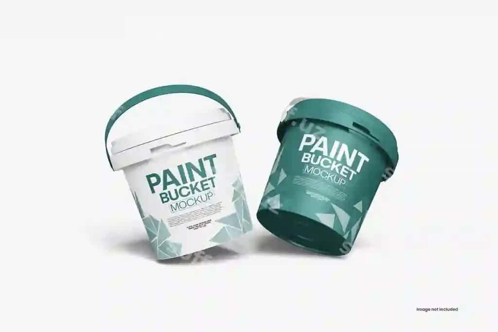 Paqir maketi | Paint bucket mockup