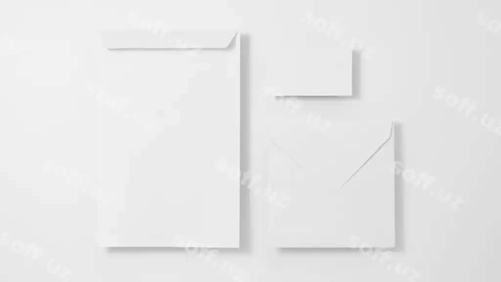 Soyuq ko'k qozoncha namunasi | Icy blue stationery mockup
