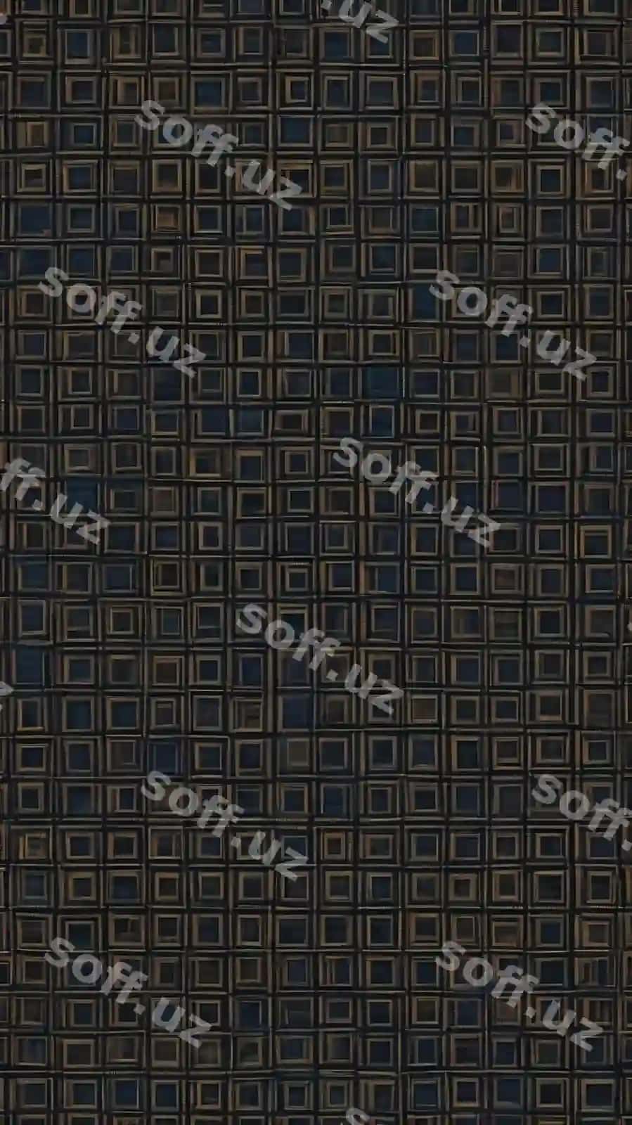 Kvadrat naqshli qora fonli qora fonli moviy fon rasmi | Blue wallpaper with black background black background with pattern squares