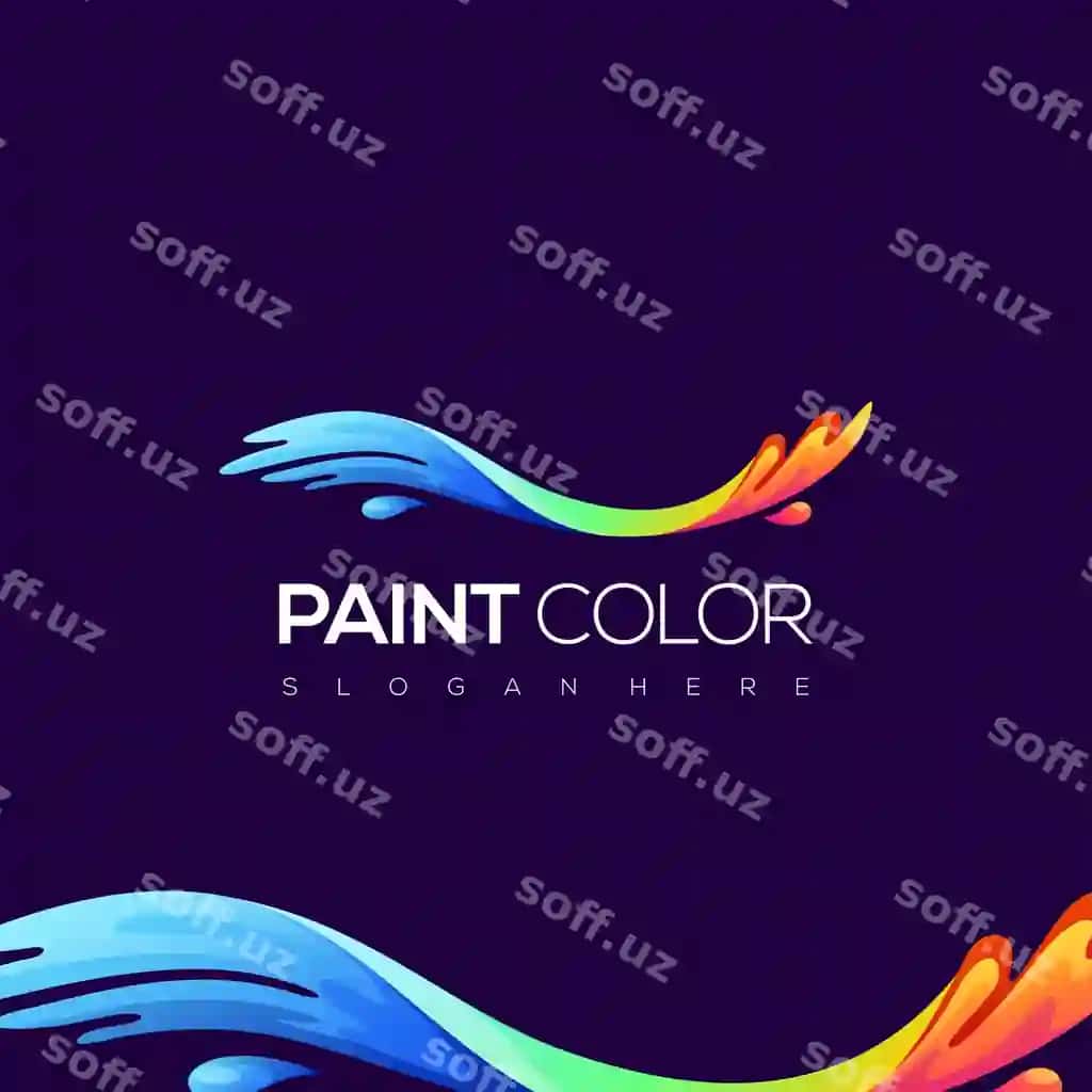 Rangli logotip | Paint color logo 2