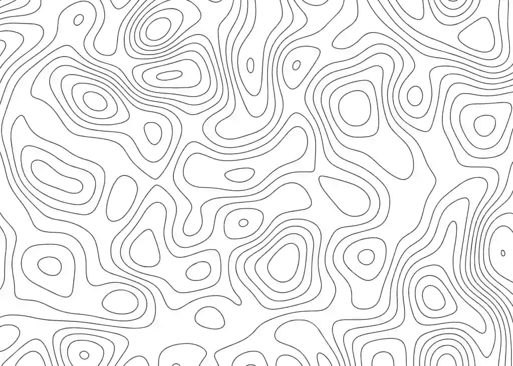 Mavhum topografik xarita kontur chiziqlari uzluksiz naqsh vektorli fon | Abstract topographic map contour lines seamless pattern vector background