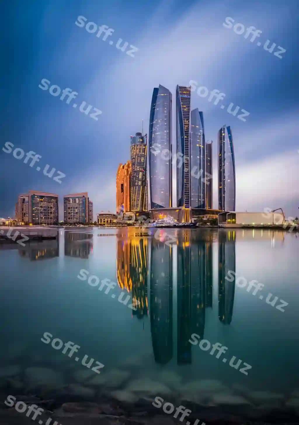 Dubay shahar markazidagi osmono'par bino, Birlashgan Arab Amirliklari | Dubai city center skyline united arab emirates