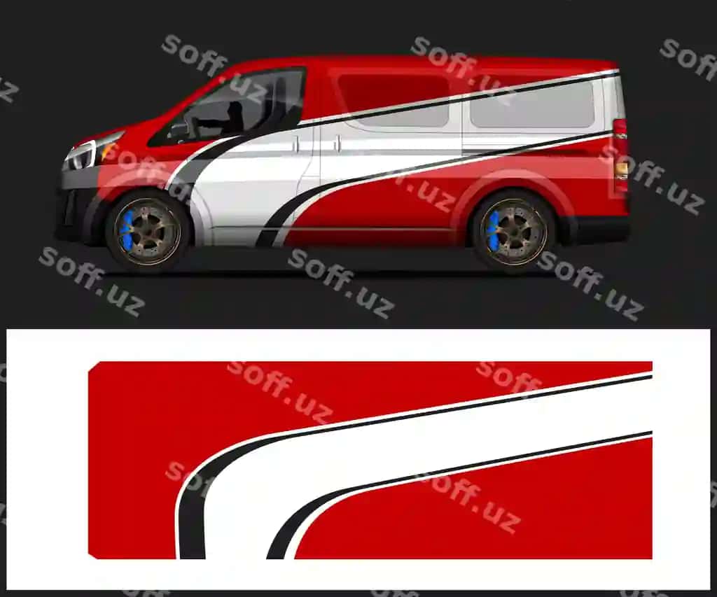 Mavhum poyga dizayni | Sport car wrap abstract racing design