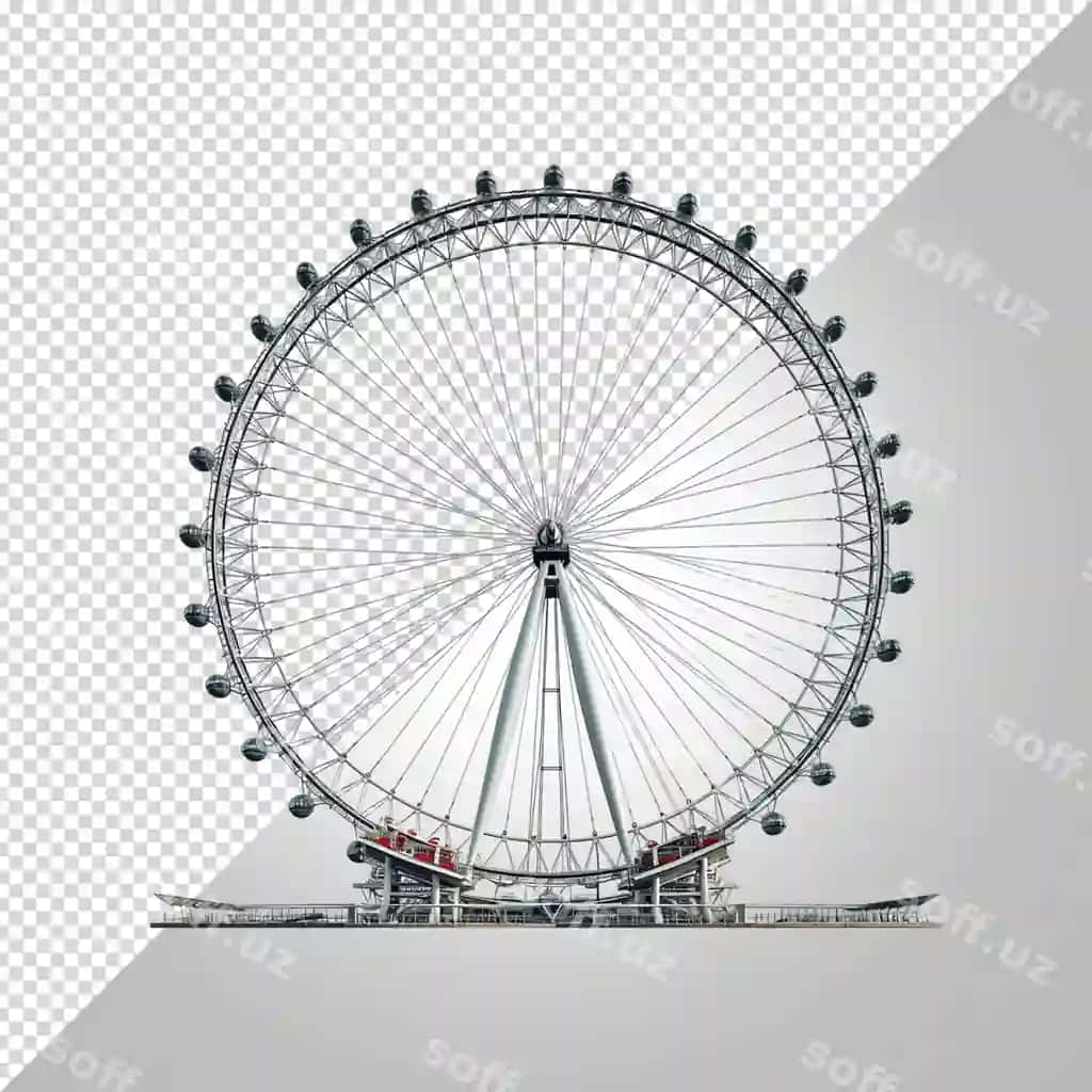 Katta g'ildirakli Ferris g'ildiragi | Ferris wheel with large wheel it