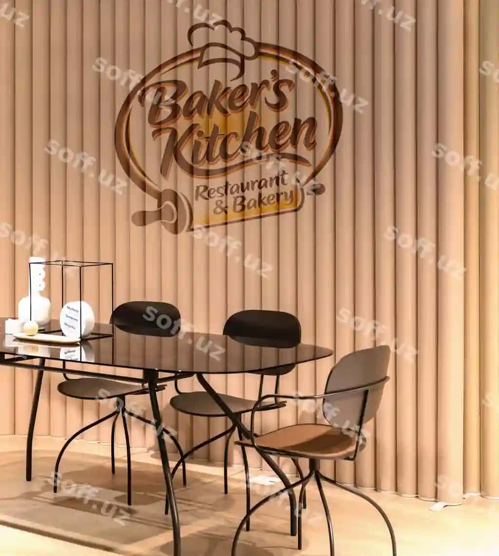 3-oʻlchovli devor logotipi namunasi | 3d wall logo mockup 2