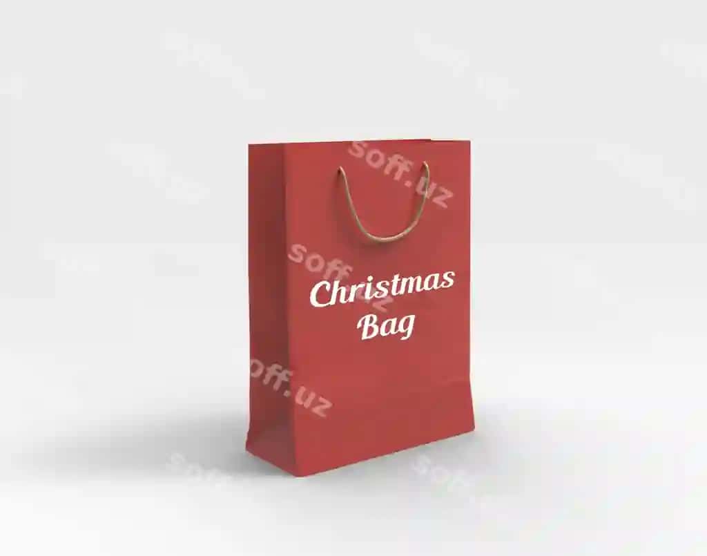 Rojdestvo sumkasi maketi | Christmas bag mockup