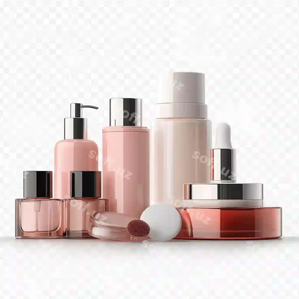 Hammom uchun turli xil mahsulotlarni, shu jumladan bittasini to'plang | Collection various bathroom products including one them