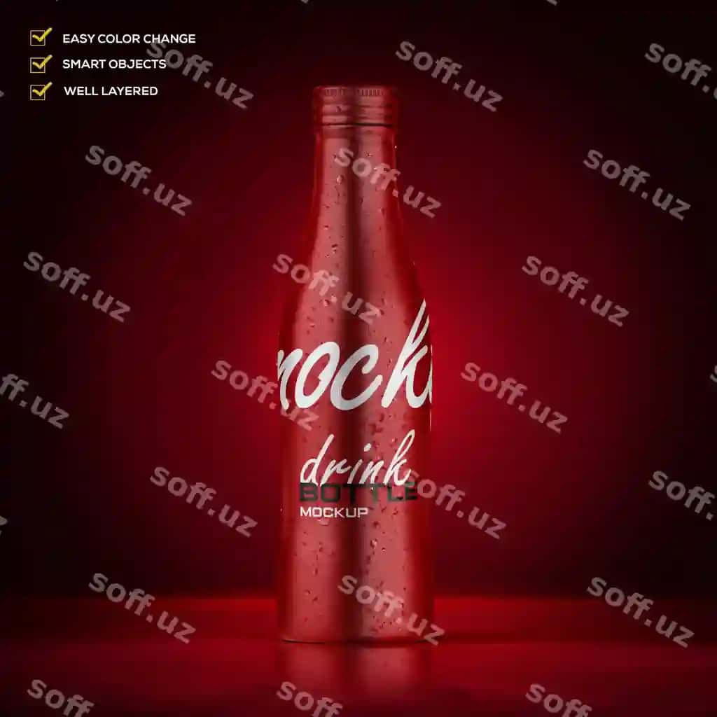 Cola shirinlik mockupi | Cola bottle mockup 2