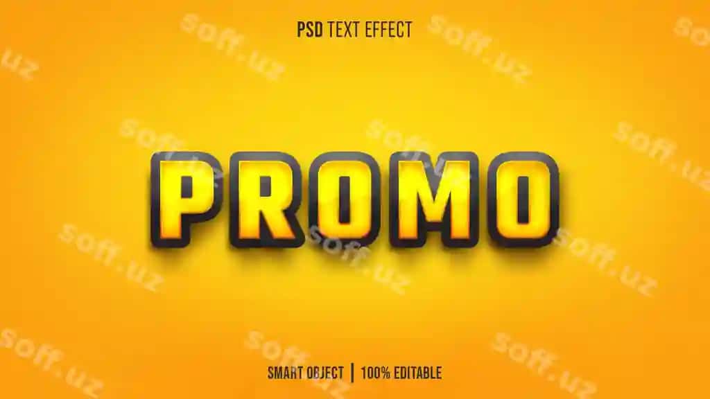 Promo matn effekti | Promo text effect