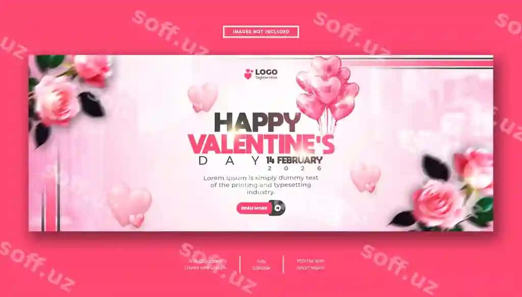 Baxromli Valyentyn kuni chegirma sotuv Facebook qopqog'ri Ijtimoiy tarmoqlar posti | Happy valentines day discount sale facebook cover social media post