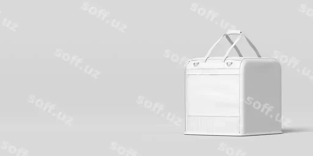 Ovqat yetkazib berish sumkasi namuna dizayni | Food delivery bag mock up design