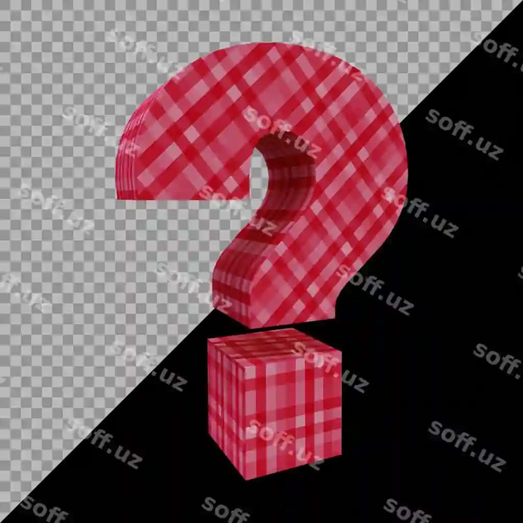 Savol belgisi 3D render | Question mark symbol 3d render