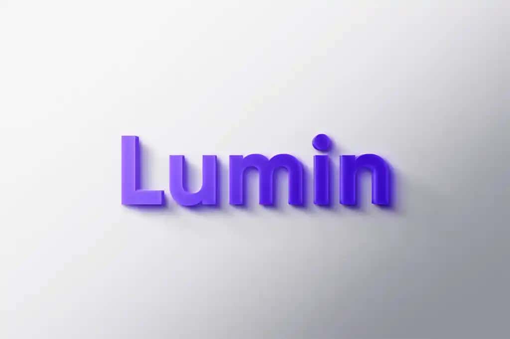3D yorqin logotip maketi | Logo mockup 3d luminous