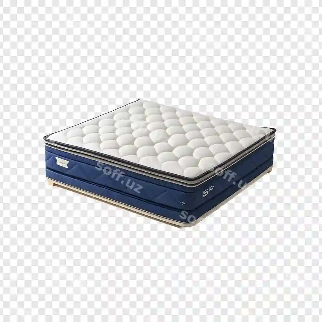 Oq matrasli ko'k oq quti | Blue white box with white mattress it