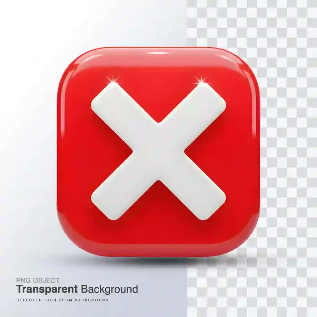 Yorqin qizil o'chirish belgisi zamonaviy interfeyslar | Shiny red delete icon modern interfaces