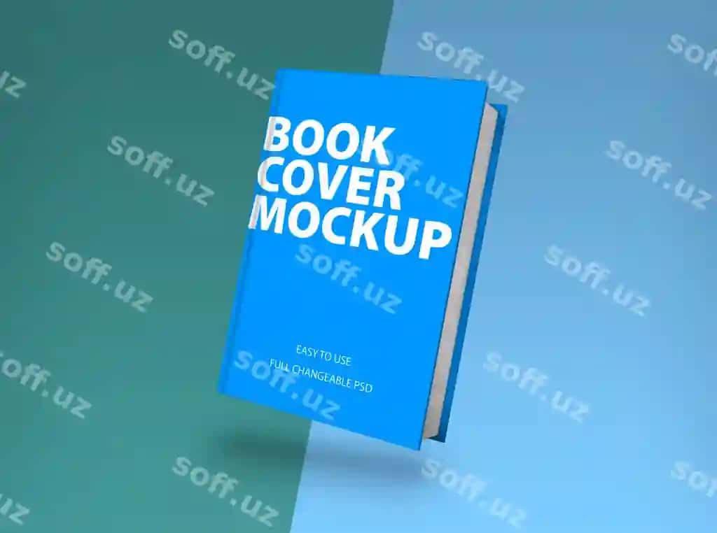 Qattiq muqadda kitob namuna 3D rendering | Hardcover book mockup 3d rendering