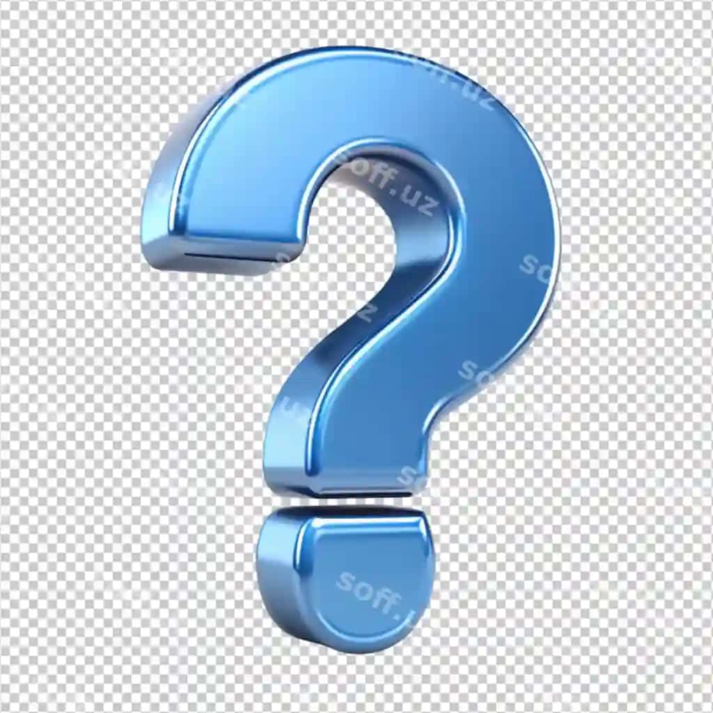 Savol belgisi shaffof orqa fonda | Question mark transperent back ground