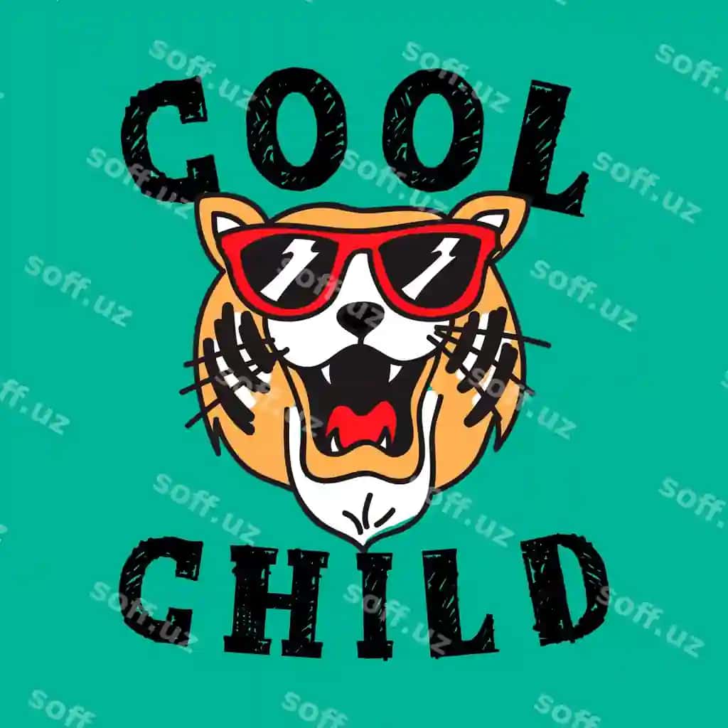 So'nggi bola yoz buzm ko'zlashiq bilan | Cool child summer tiger with sunglasses