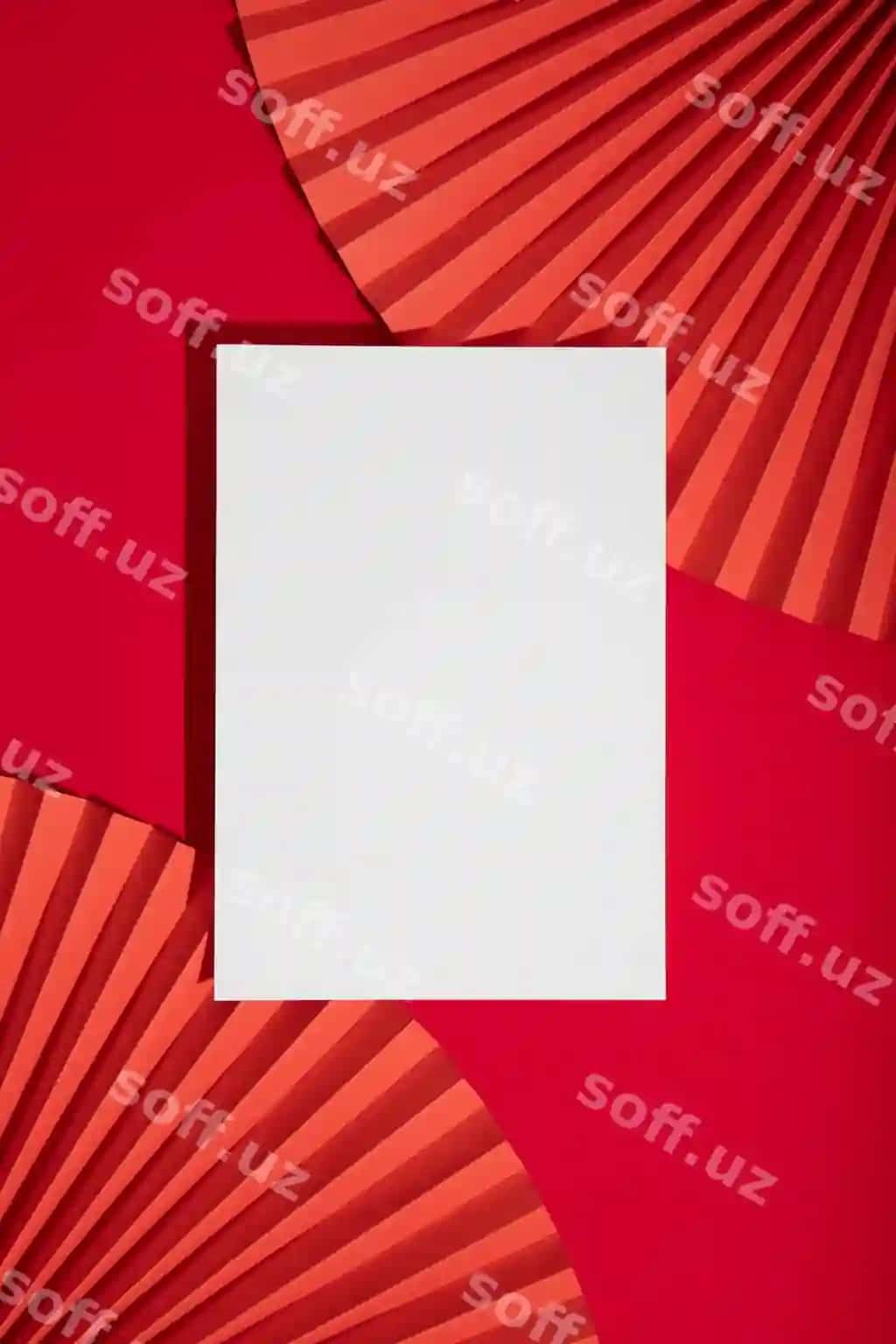 Yaponiya yangi yili taklifi namunasi | Japanese new year invitation mockup