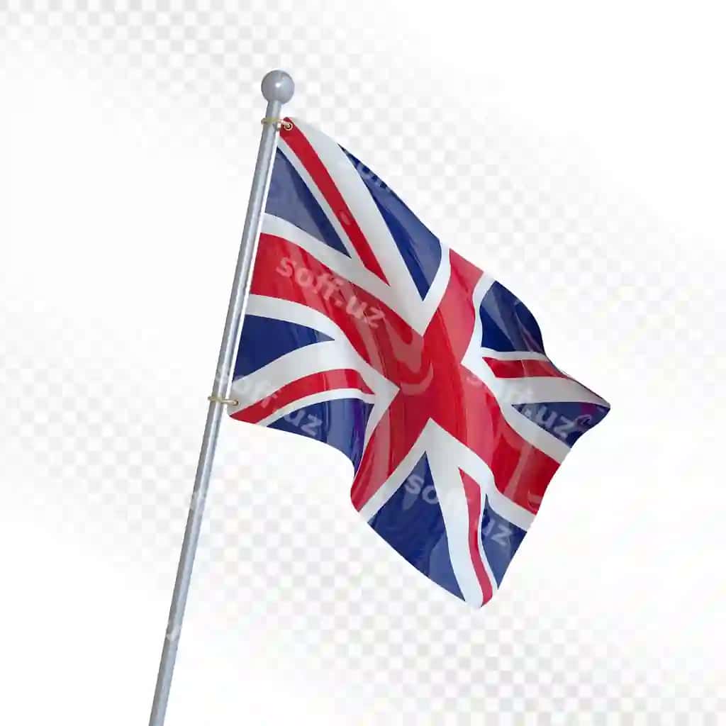 Union Jack bayrog'ini hilpiratuvchi ustun | Union jack flag waving pole