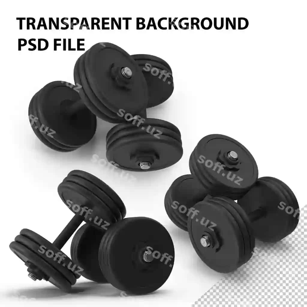 Dumbbell 2x 30kg qora png | Dumbbell 2x 30kg black png