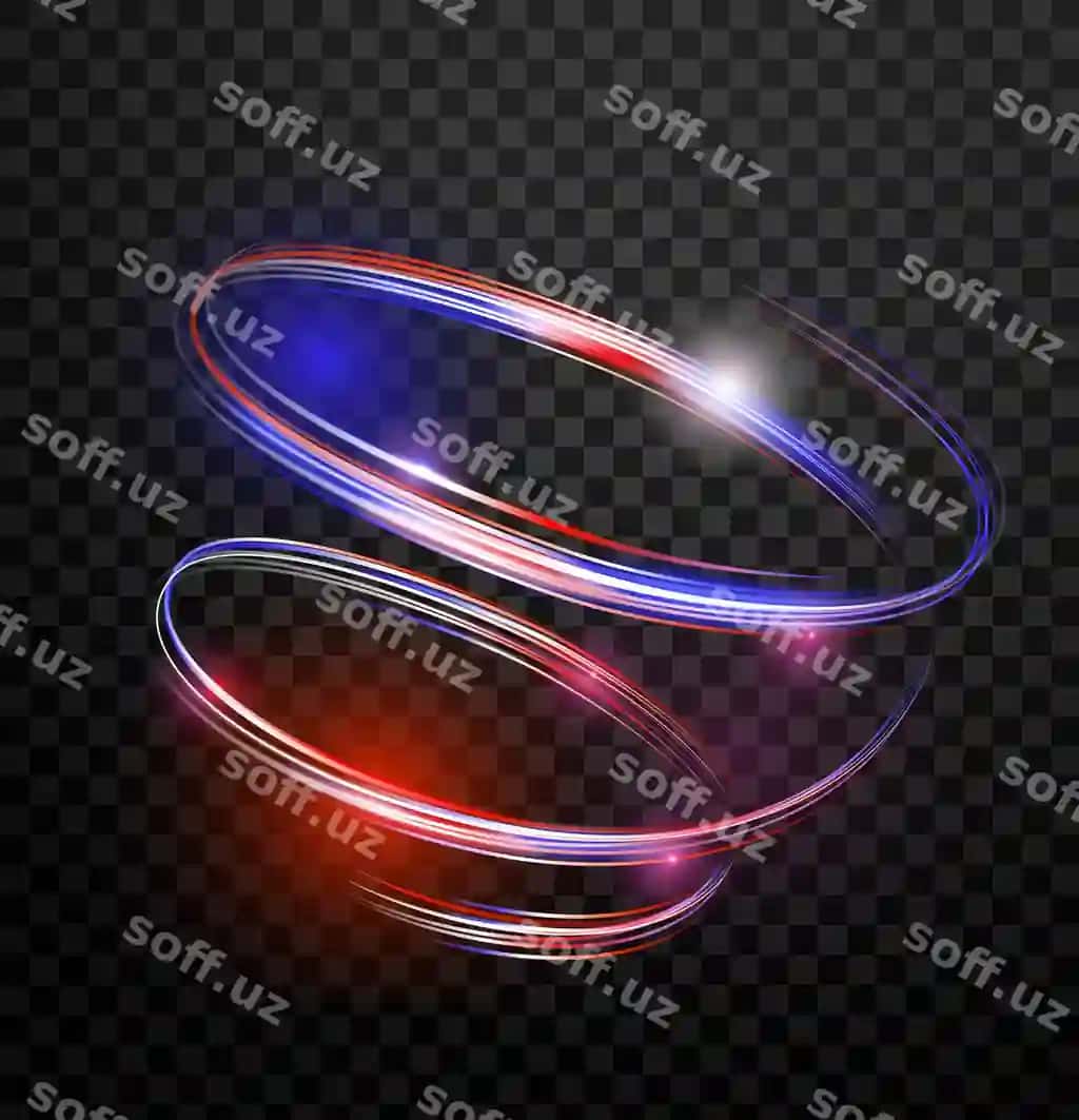 Mavhum ravishda aylanib yuradigan jonli yorug'lik izlari | Vibrant light trails spiraling abstractly