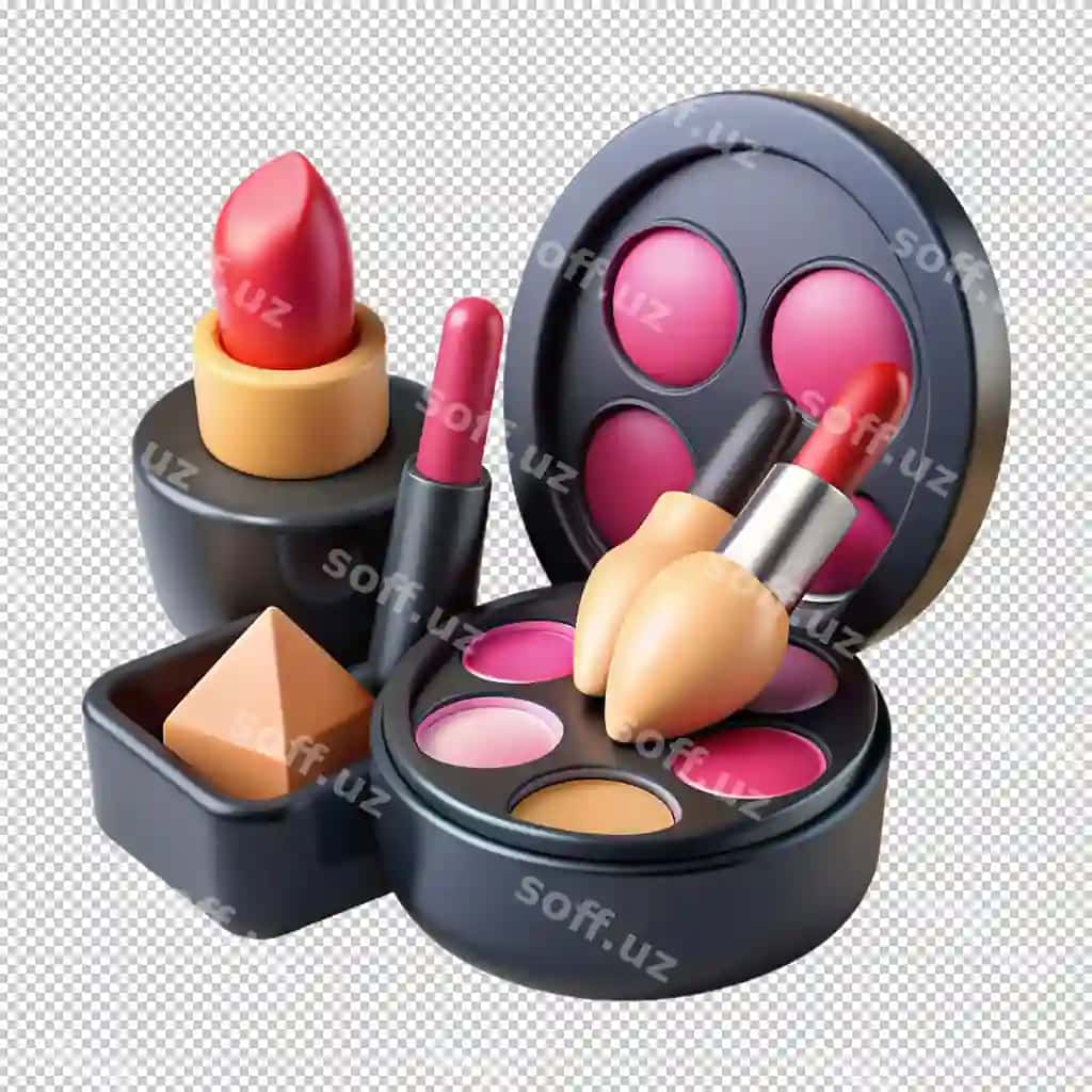 3D realistik soya qozon vektor illustratsiyasi | 3d realistic makeup brush vector illustration