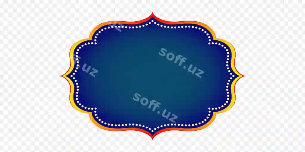 Dekorativ naqsh shaffof orqa fon | Decorative pattern transparent background