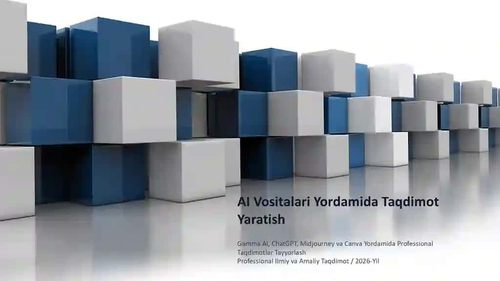 AI Vositalari Yordamida Taqdimot Yaratish Taqdimoti (48 Slayd)
