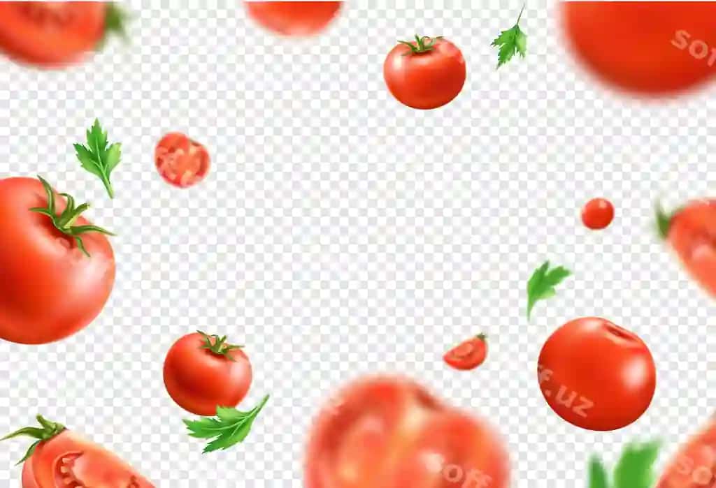 Vektor qizil olg'a pomidor uzilmaslik shablon butun kesilgan vegetablelar | Vector red ripe tomato seamless pattern whole sliced vegetables