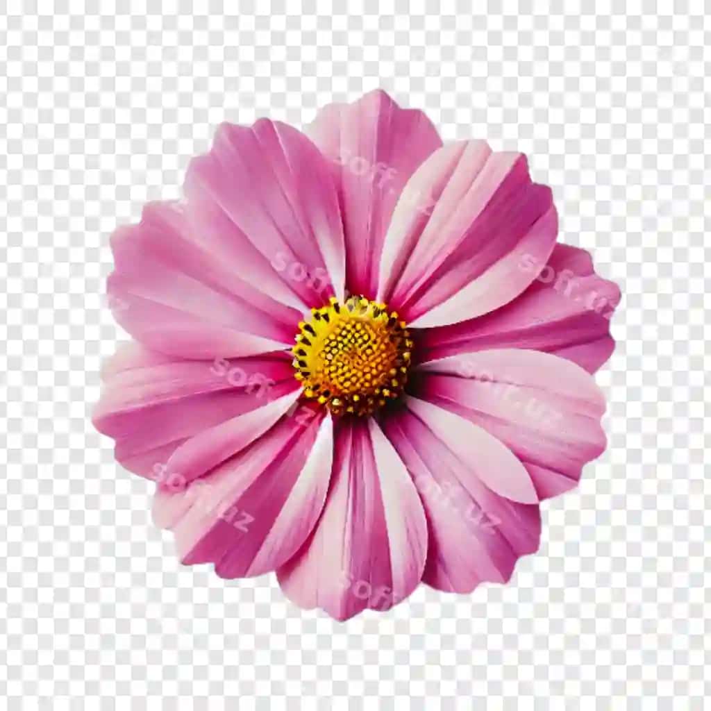 Kosmos guli png ajraltirilgan shaffof fonda | Cosmos flower png isolated transparent background