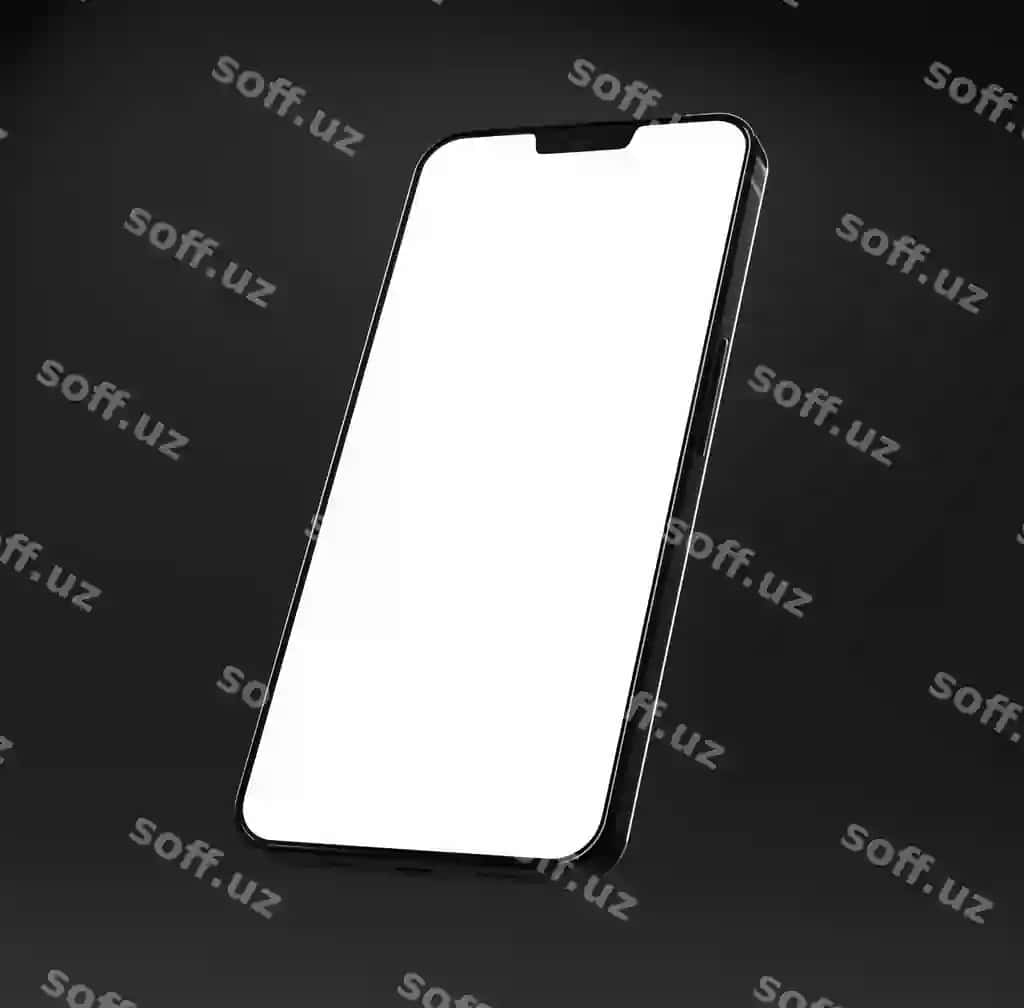 Elegant glossy qora smartfon model dizayni | Elegant glossy dark smartphone mock up design