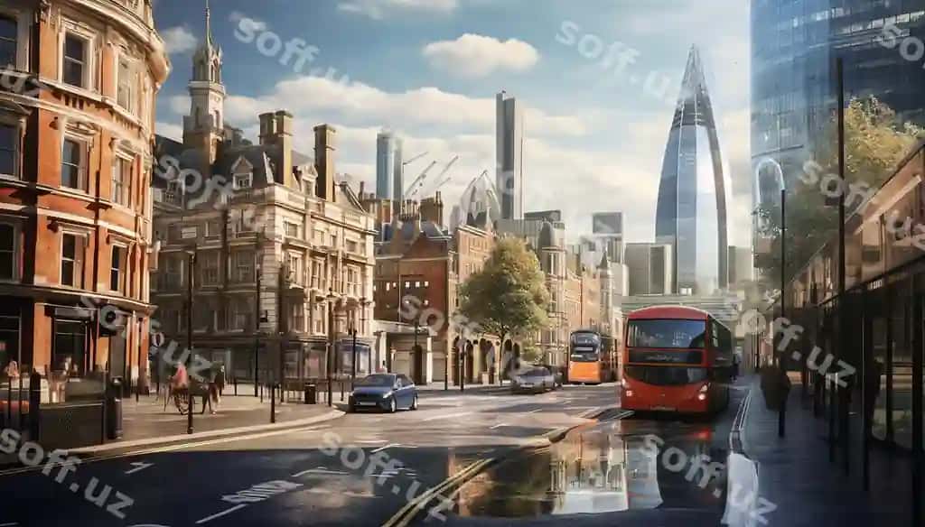 Loyiha proektsiyasi London shahri so'nggi atmosfera | Project mapping london city cool abiance