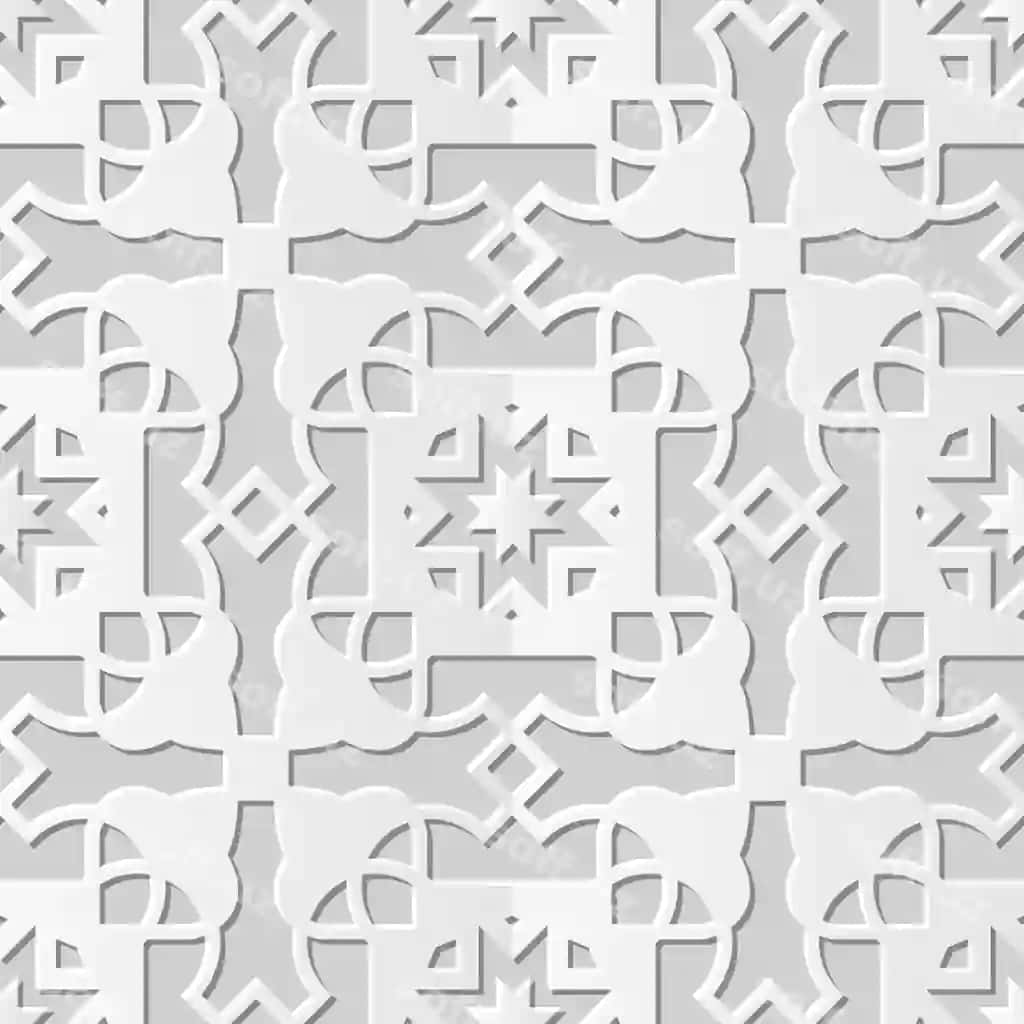 Damask uzilmaslik 3 o'lchovli qog'oz san'ati kross yulduz geometriyasi | Damask seamless 3d paper art cross star geometry