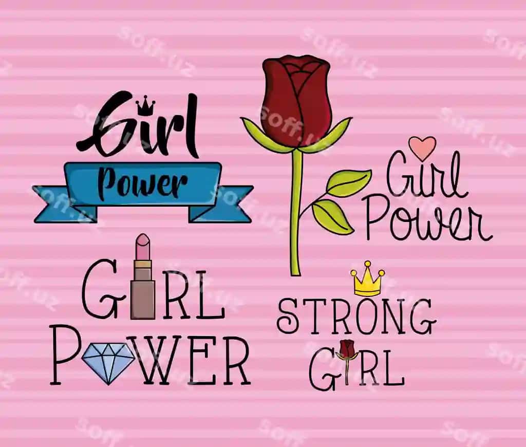 Power Girl stikerlar pop art stili | Power girl stickers pop art style