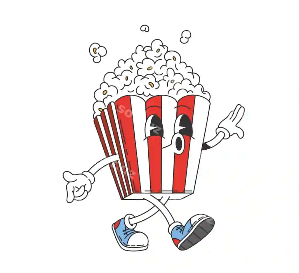 Jonli yuzli kino uslubidagi ajoyib popkorn chelagi | Movie groovy popcorn bucket with lively face