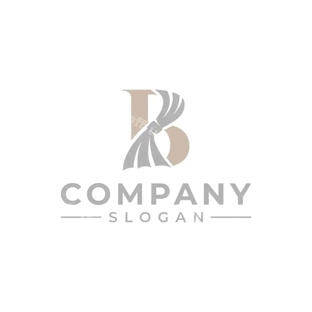 B harfi parda logotipi | Letter b curtain logo