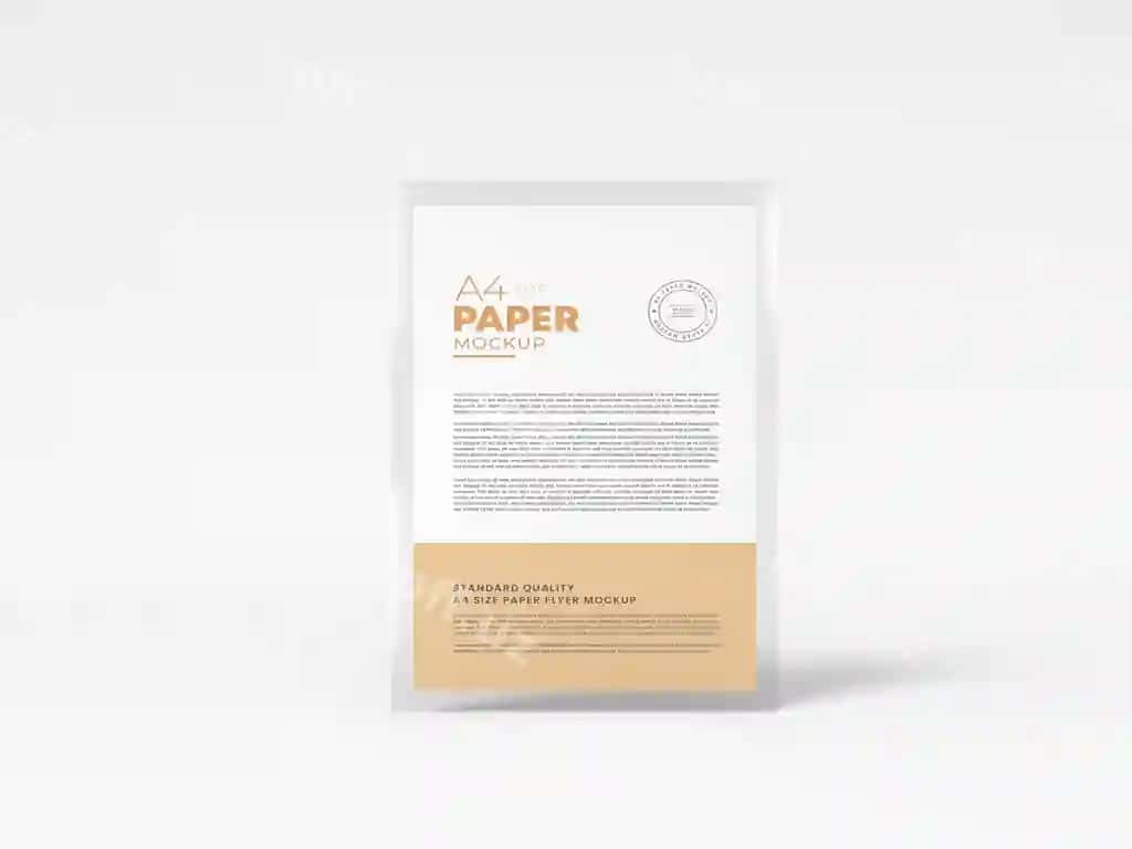Korporat A4 tashkent varaqi mockup | Corporate a4 letterhead stationery mockup