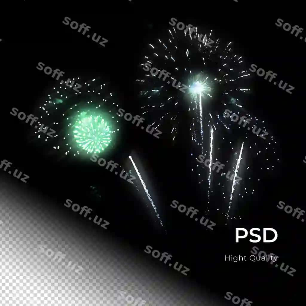 Olovli o'yinlar bayrami baxtli yangi yil png psd shaffof | Fireworks celebration party happy new years png psd transfarent