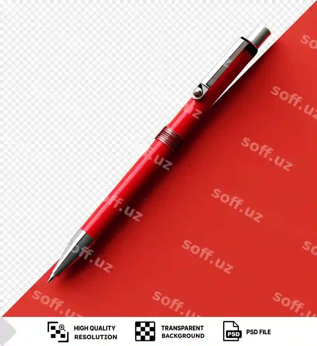 Shaffof fon, izolyatsiya qilingan flomaster qizil fon bilan | Transparent background with isolated felt tip pen red background