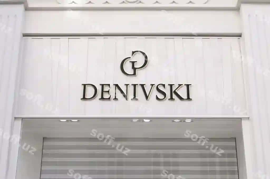 3-oʻlchovli logotip namunasi zamonaviy oq fassad old belgisi | 3d logo mockup modern white facade front sign