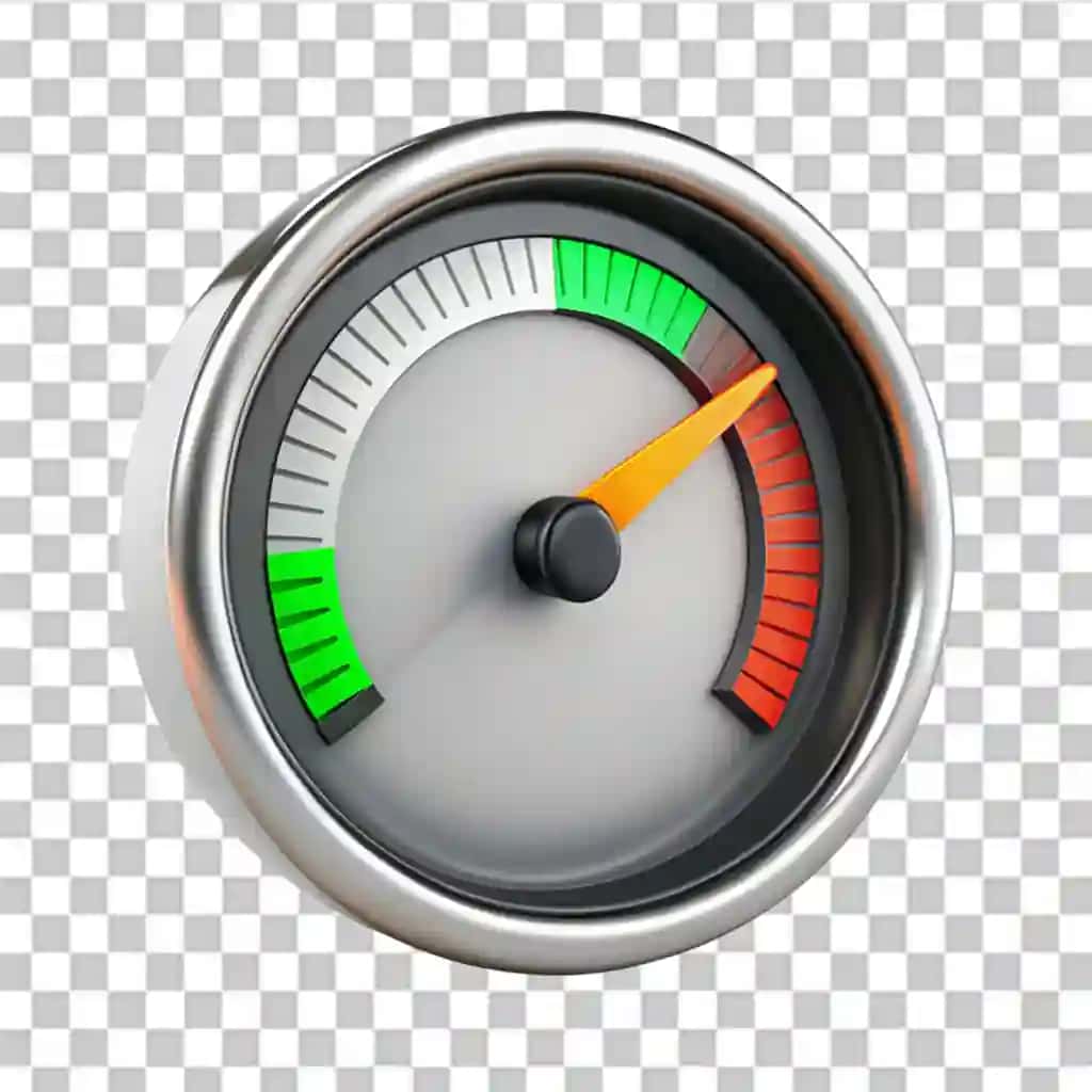 Taxometr 3D belgisi izolyatsiyalangan shaffof fon | Tachometer 3d icon isolated transparent background