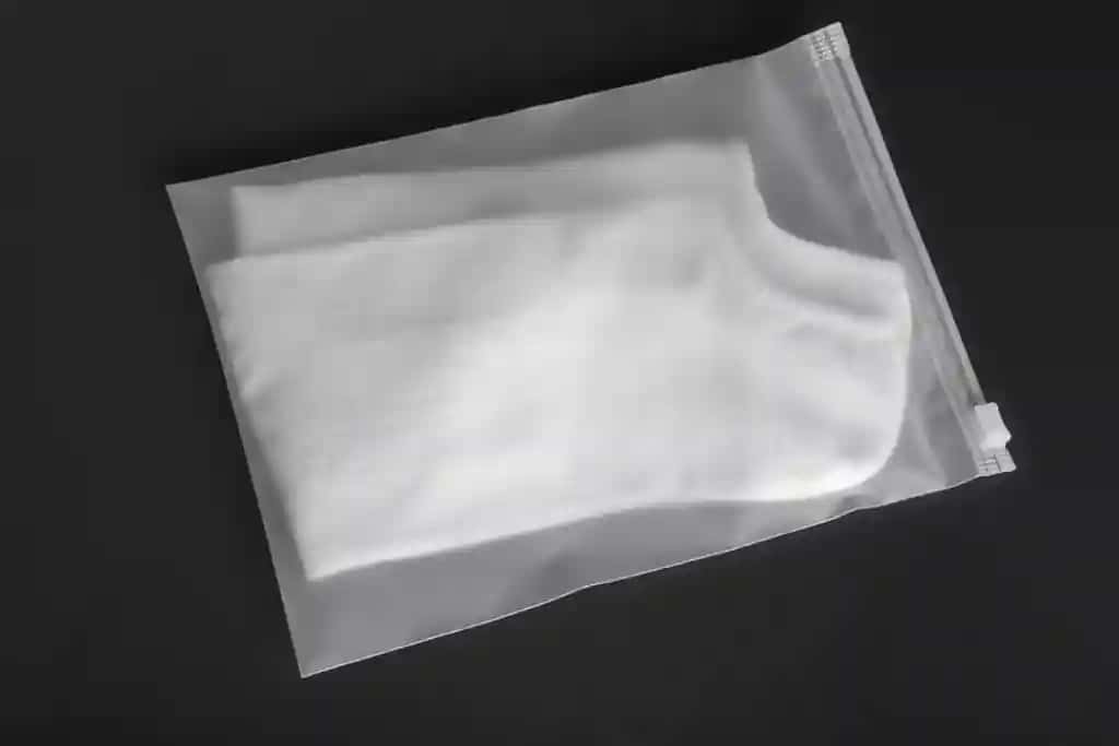 Yuqori ko'rinishdagi shaffof sumka maketi | Top view transparent bag mockup